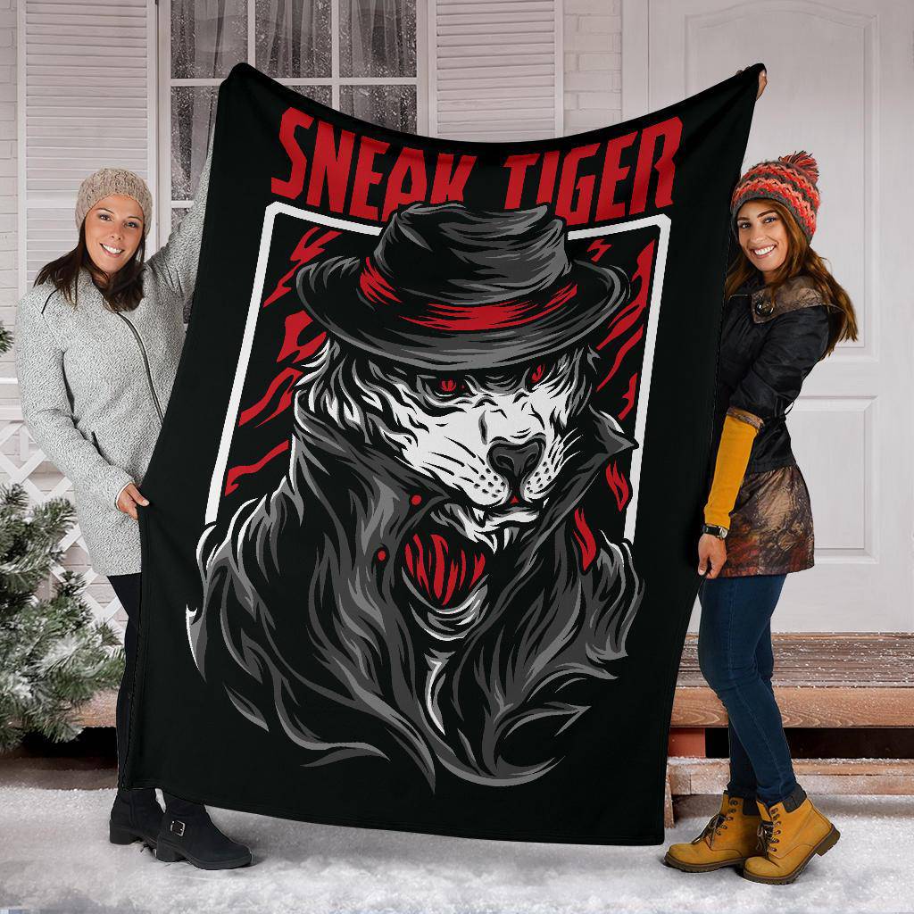 Sneak Tiger Japanese Style Art Premium Blanket - Top Content | POD Collection | Free Shipping