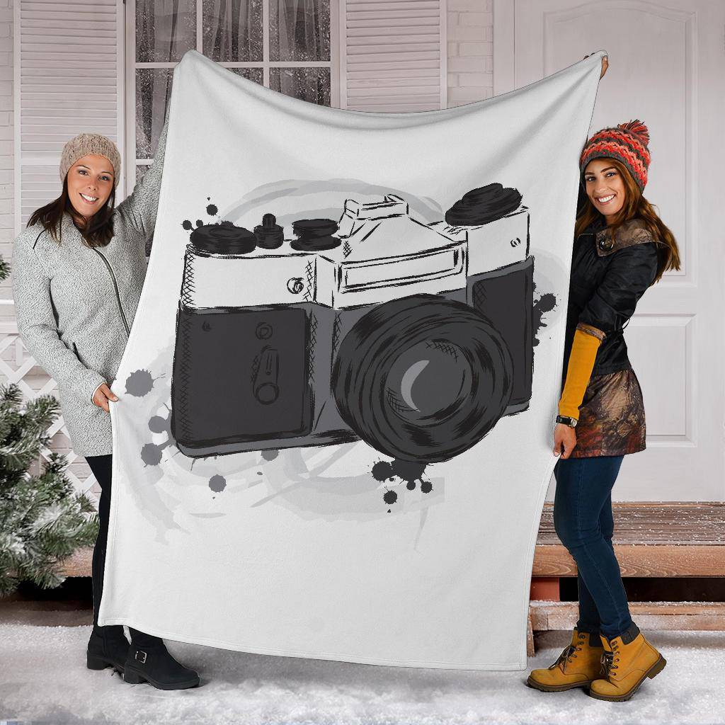 Vintage Camera Photography Premium Blanket - Top Content | POD Collection | Free Shipping