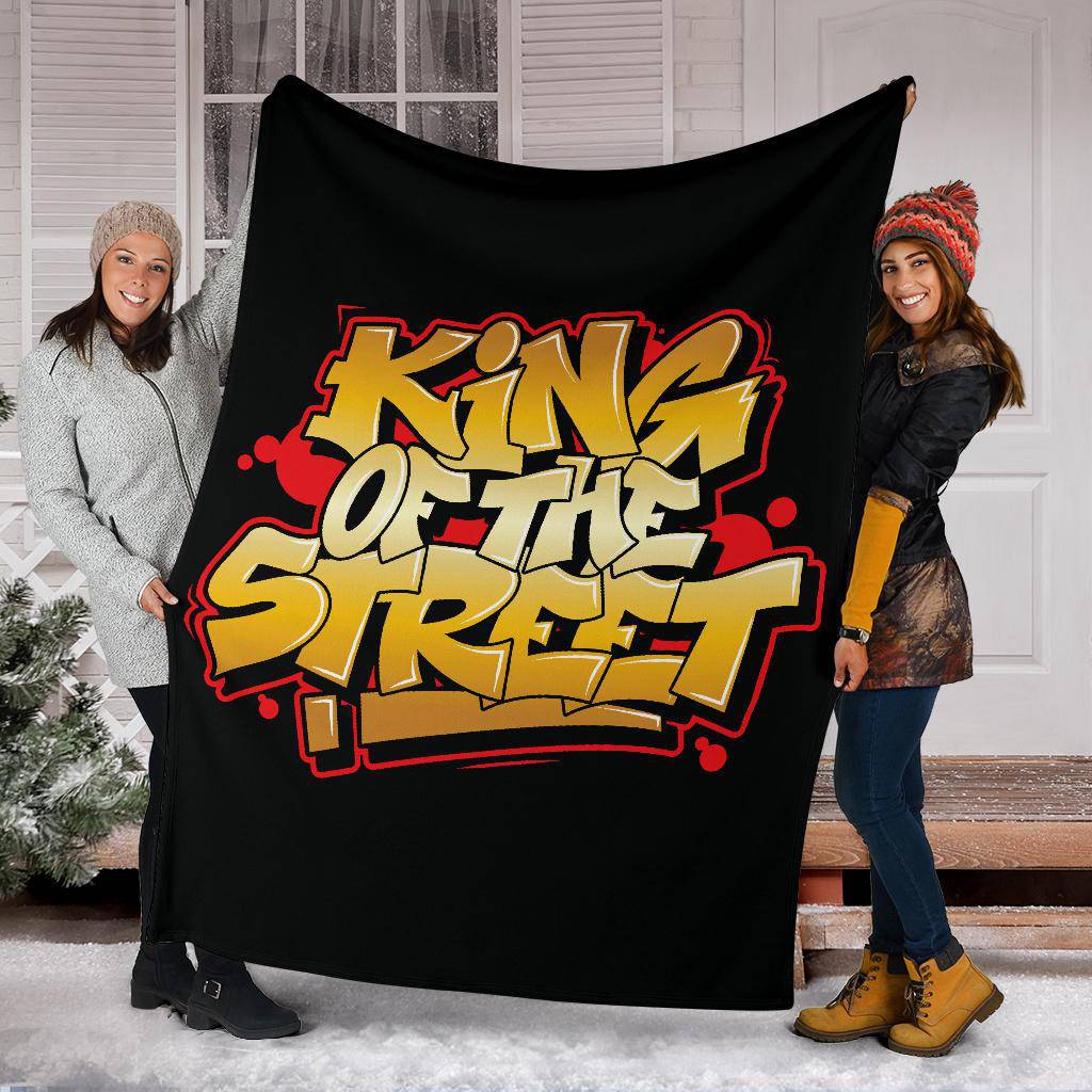 King of the Street Graffiti Art Premium Blanket - Top Content | POD Collection | Free Shipping