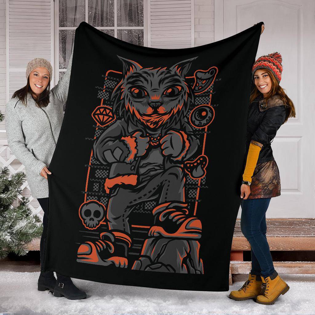 Wild Style Cat Breed Art Cartoon Premium Blanket - Top Content | POD Collection | Free Shipping