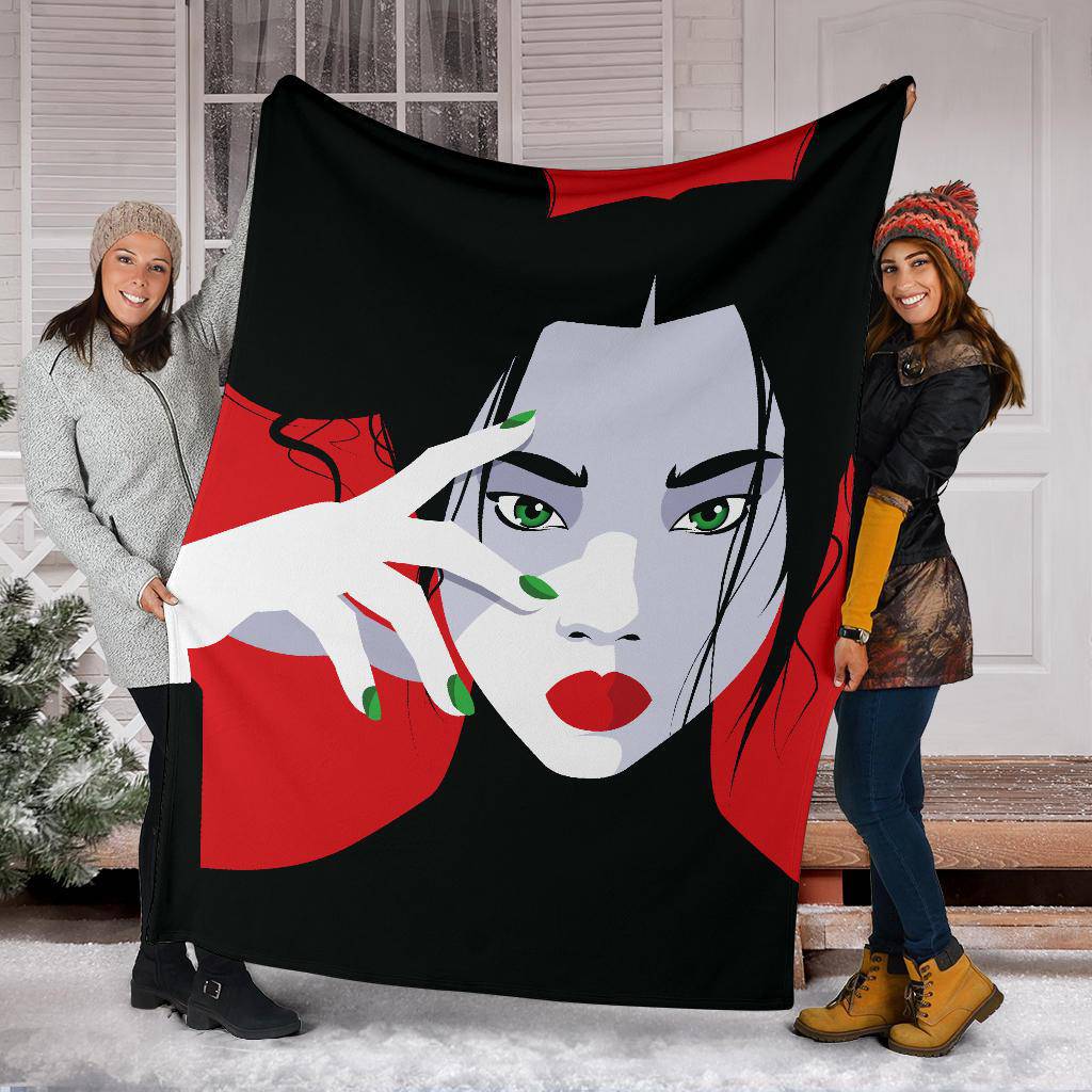 Asian Fashion Woman Cartoon Premium Blanket - Top Content | POD Collection | Free Shipping