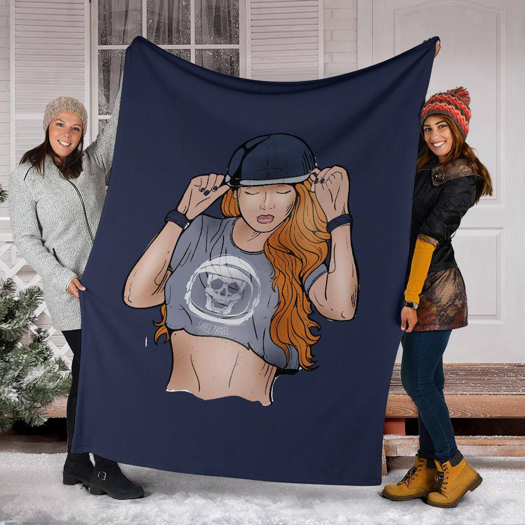 Premium Blanket Pretty HIp Hop Girl Cartoon - Top Content | POD Collection | Free Shipping