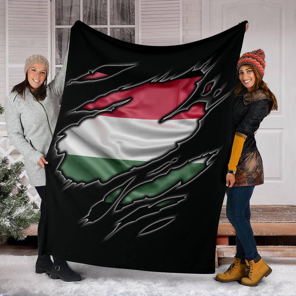 Hungary Flag Premium Blanket - Top Content | POD Collection | Free Shipping