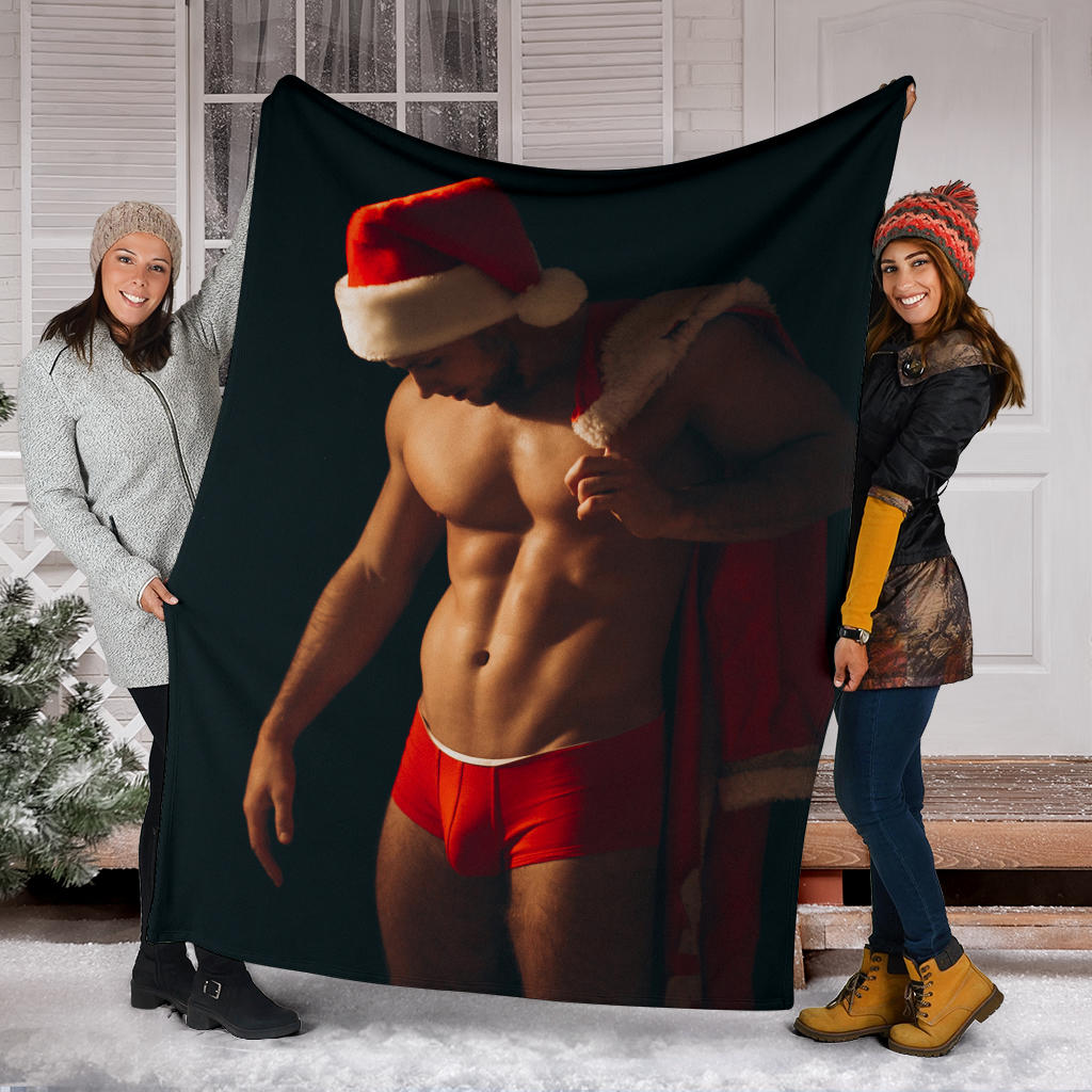 christmas santa nice man for present blanket - Top Content | POD Collection | Free Shipping