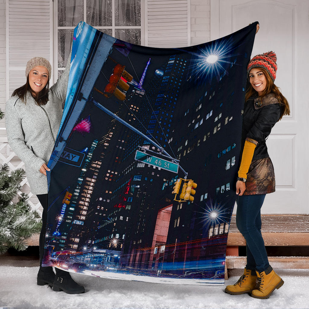 New York City Cartoon Blanket - Top Content | POD Collection | Free Shipping