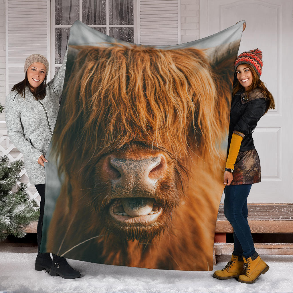 Highland Cow Scotland Blanket