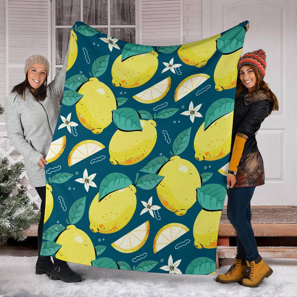 Lemon Citrus Fruit Premium Blanket - Top Content | POD Collection | Free Shipping