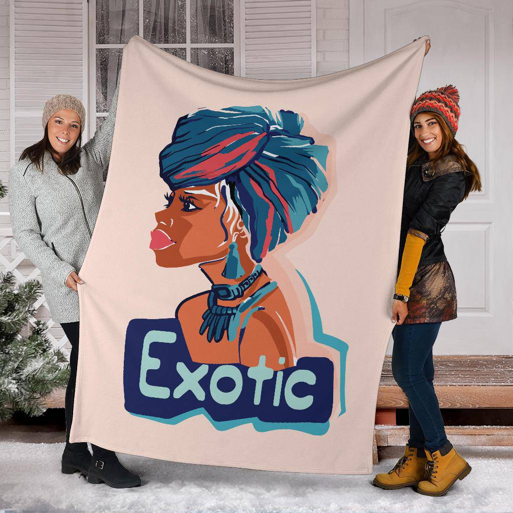 Hand Drawn African Exotic Women Premium Blanket - Top Content | POD Collection | Free Shipping