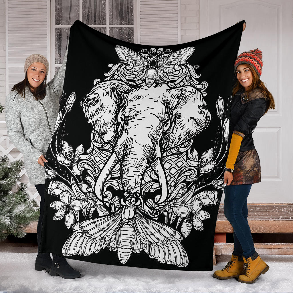 black elephant tattoo blanket - Top Content | POD Collection | Free Shipping