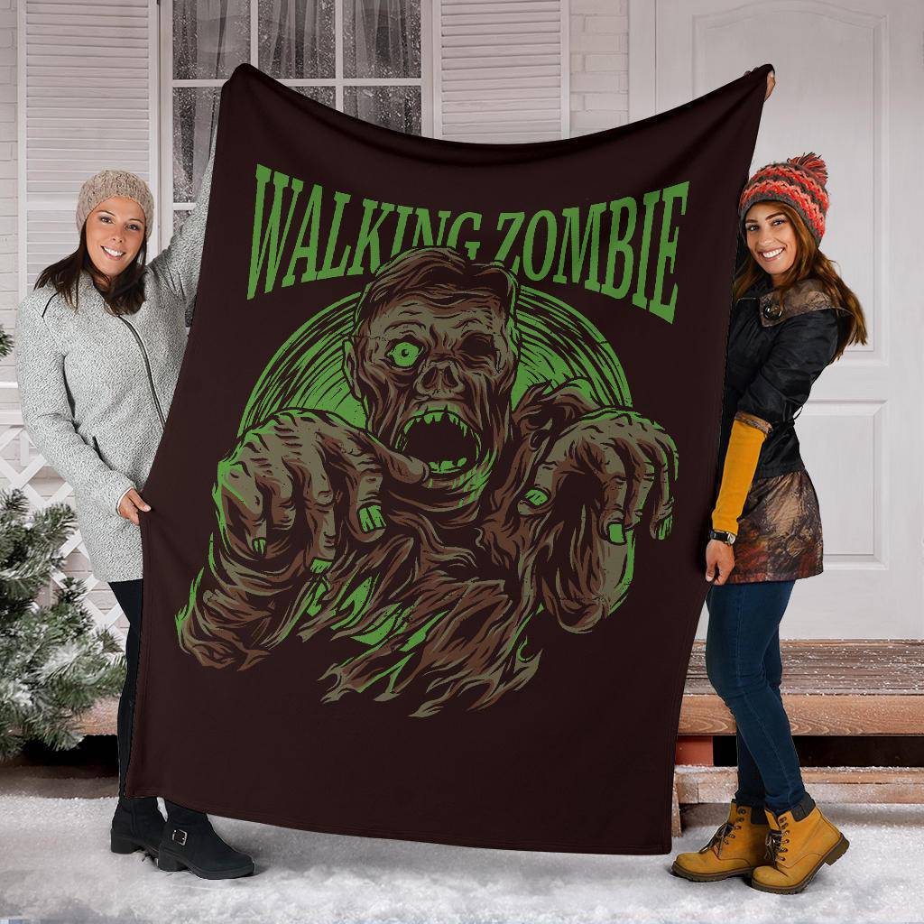 Premium Blanket The Walking Dead Zombie Monster Cartoon - Top Content | POD Collection | Free Shipping