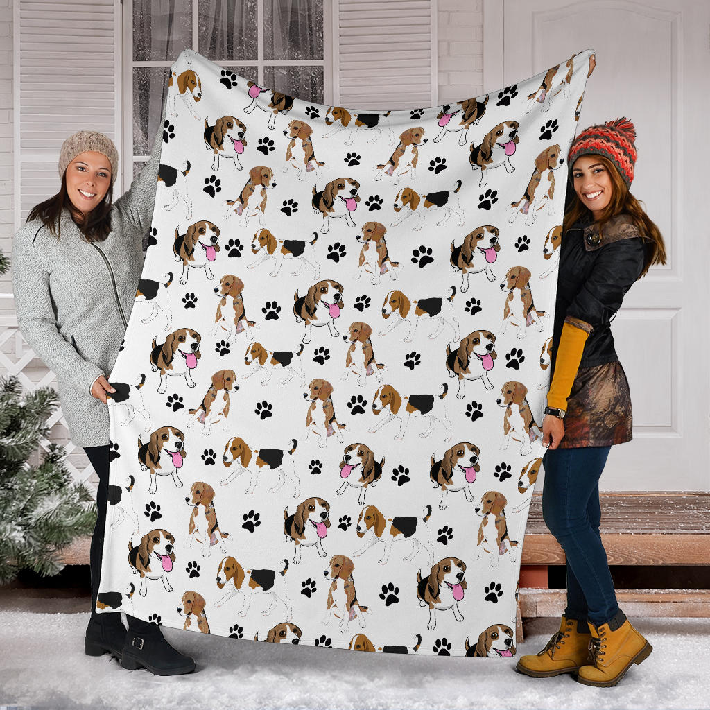 Beagle Paw Blanket