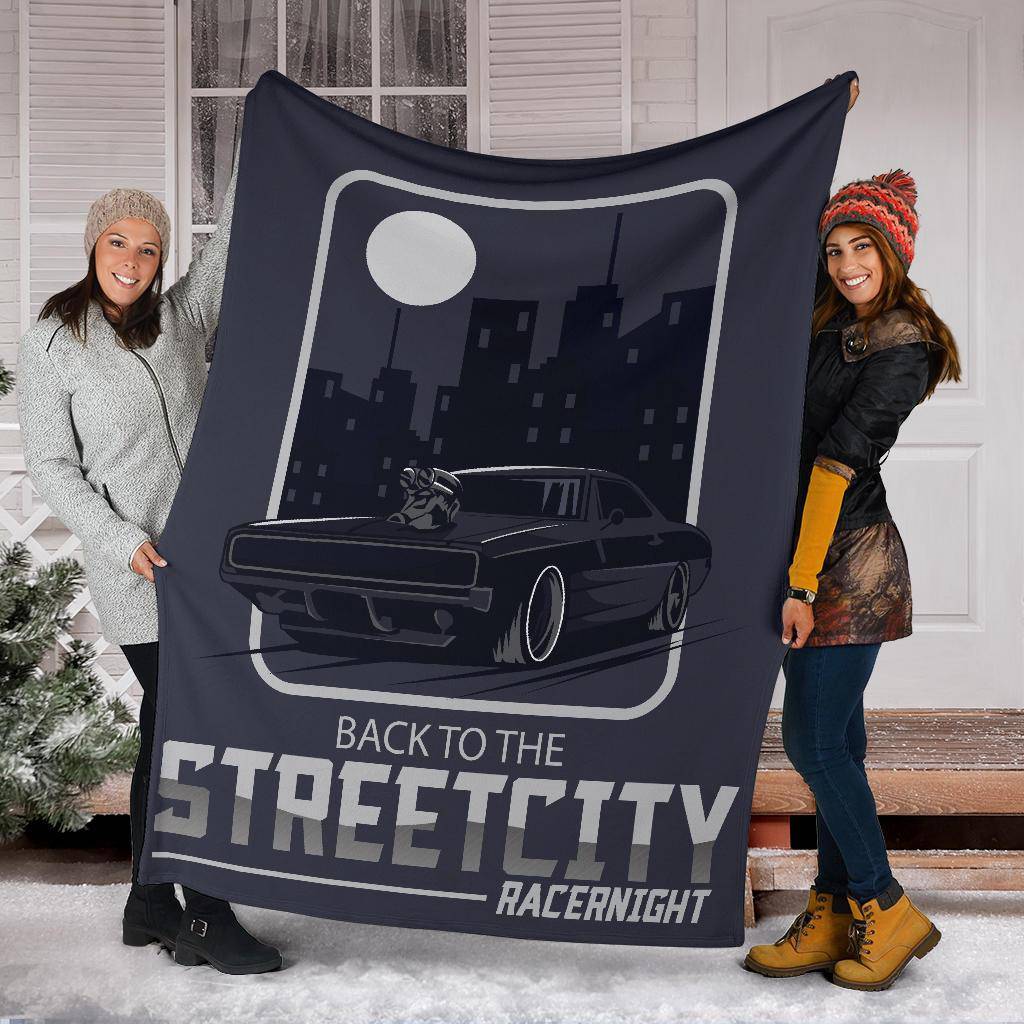 Night Street City Racer Premium Blanket - Top Content | POD Collection | Free Shipping