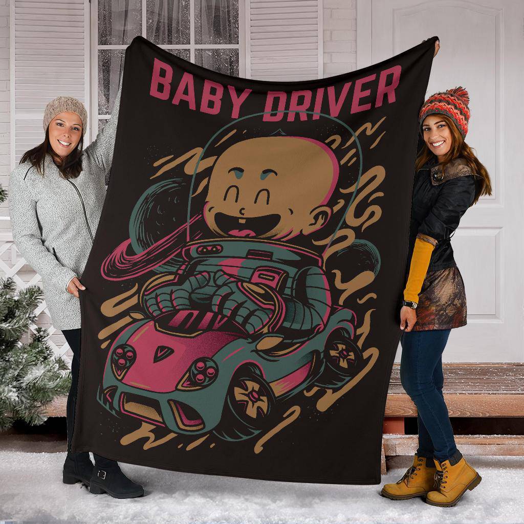 Born Baby Driver Cartoon Premium Blanket - Top Content | POD Collection | Free Shipping