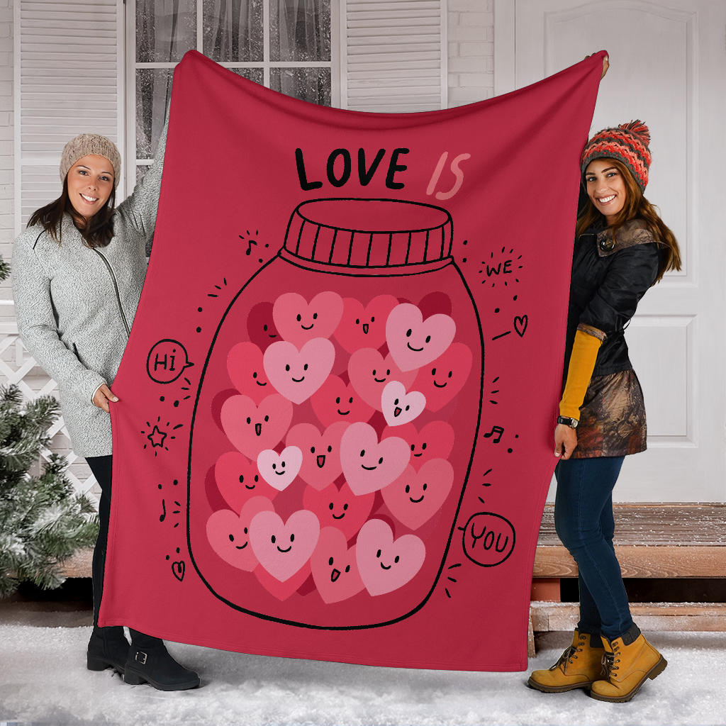 Love Is Red Blanket