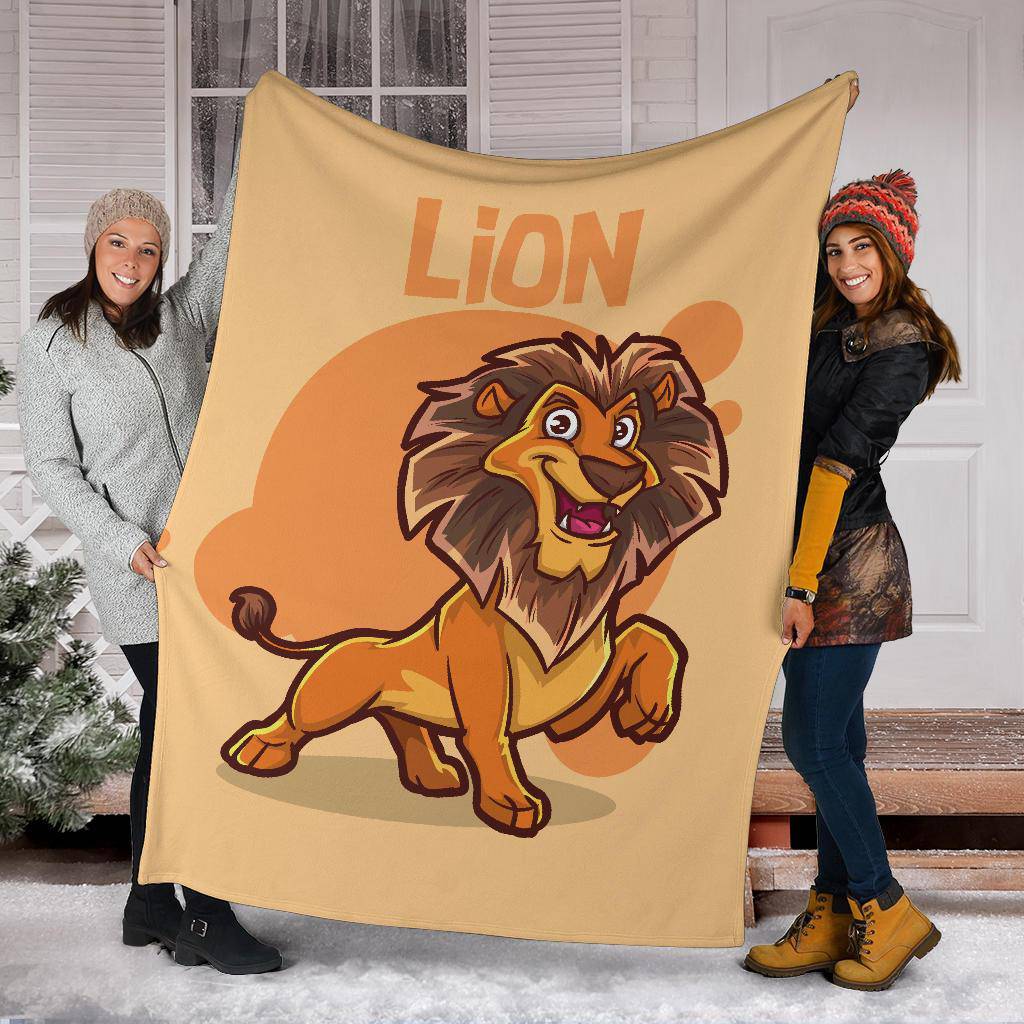 Kids Cartoon Baby Lion Premium Blanket - Top Content | POD Collection | Free Shipping