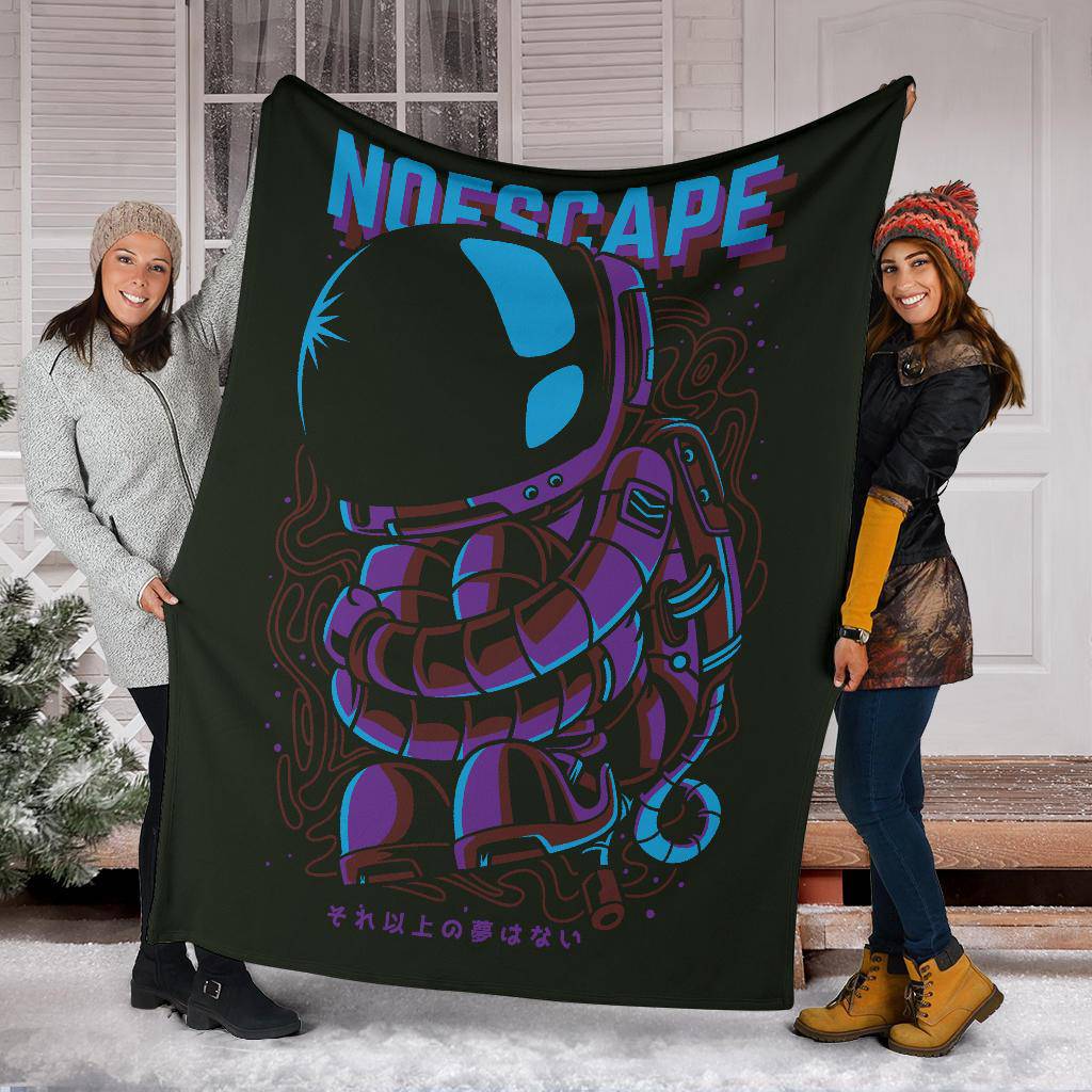 Premium Blanket Cartoon No Escape Astronaut Drawing - Top Content | POD Collection | Free Shipping