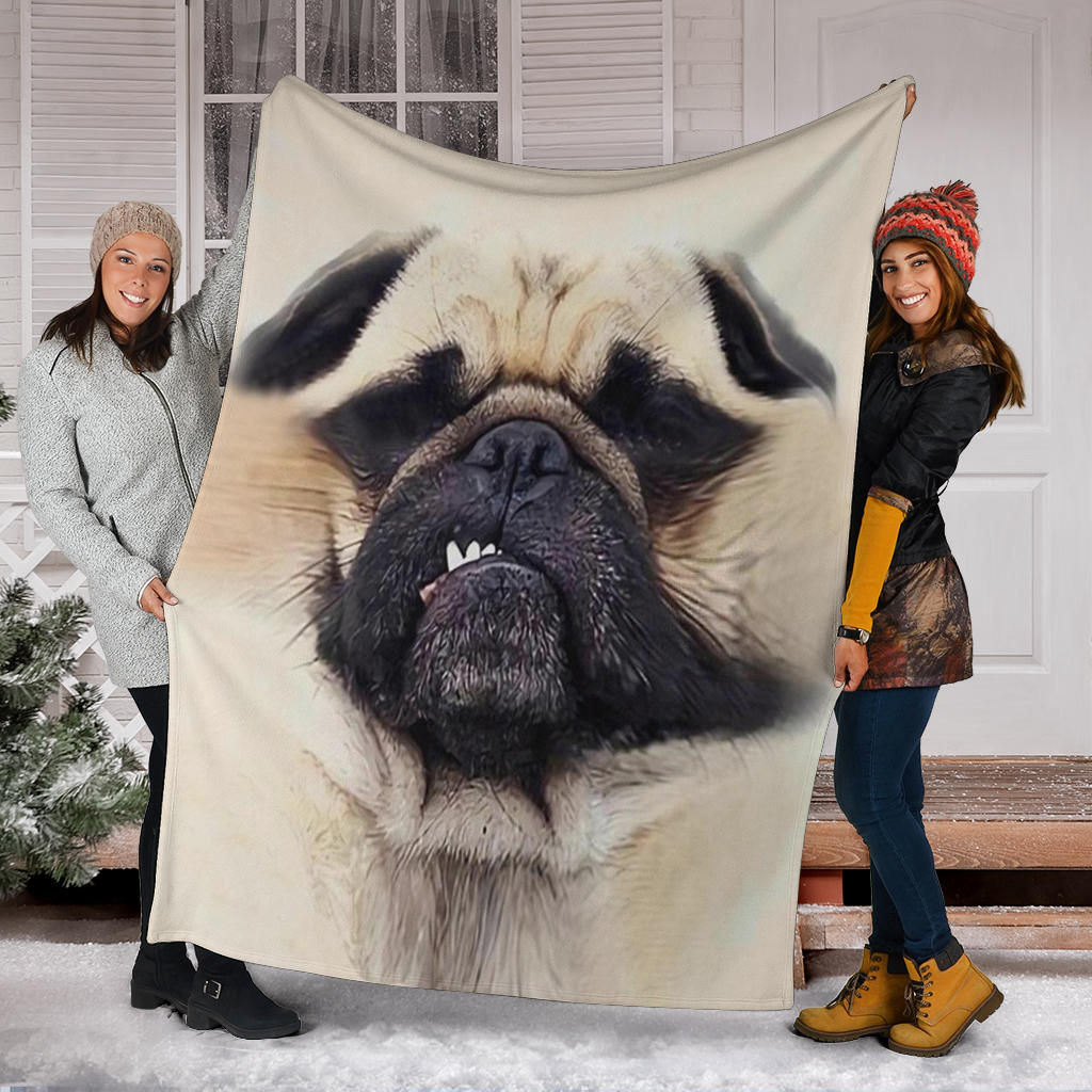 Funny Dog Fleece Blanket