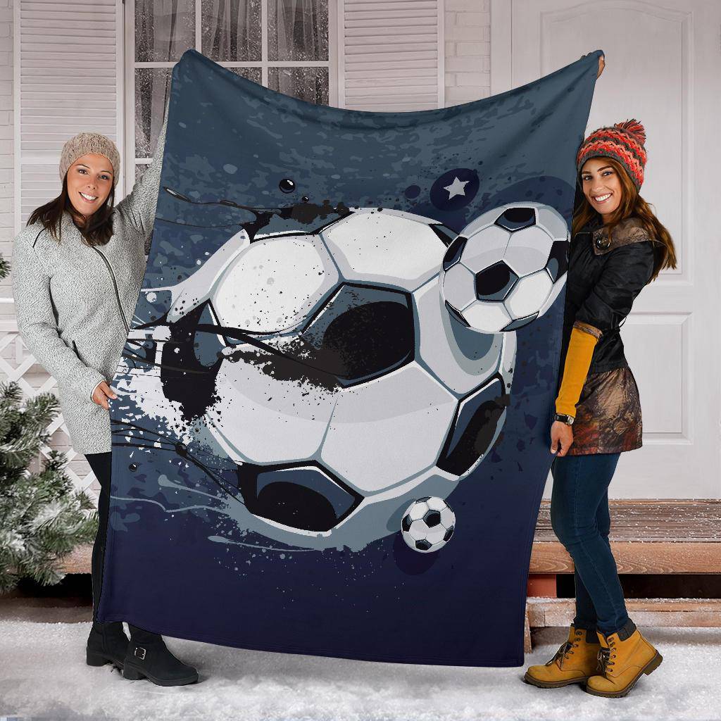 Star Football Ball Graffiti Background Premium Blanket - Top Content | POD Collection | Free Shipping