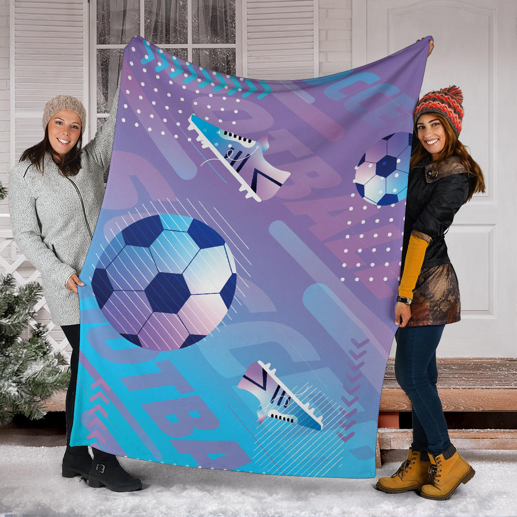 gradient football field purple blue blanket - Top Content | POD Collection | Free Shipping