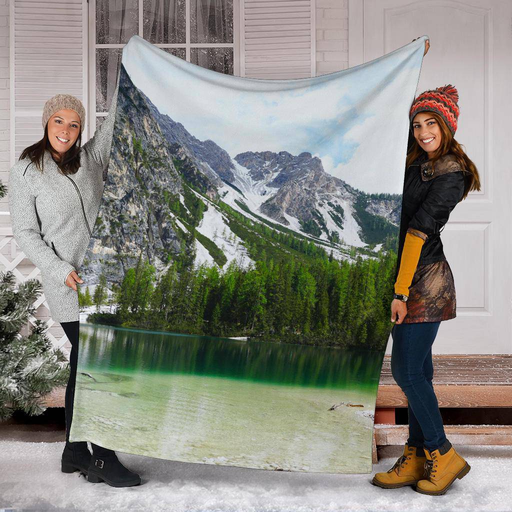 Prags Lake Wild Nature Premium Blanket - Top Content | POD Collection | Free Shipping