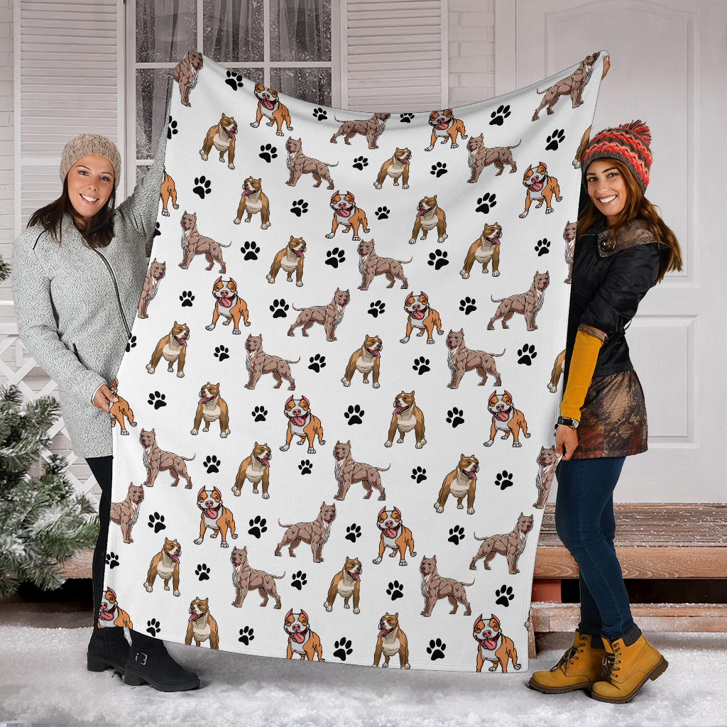 Pitbull Paw Blanket