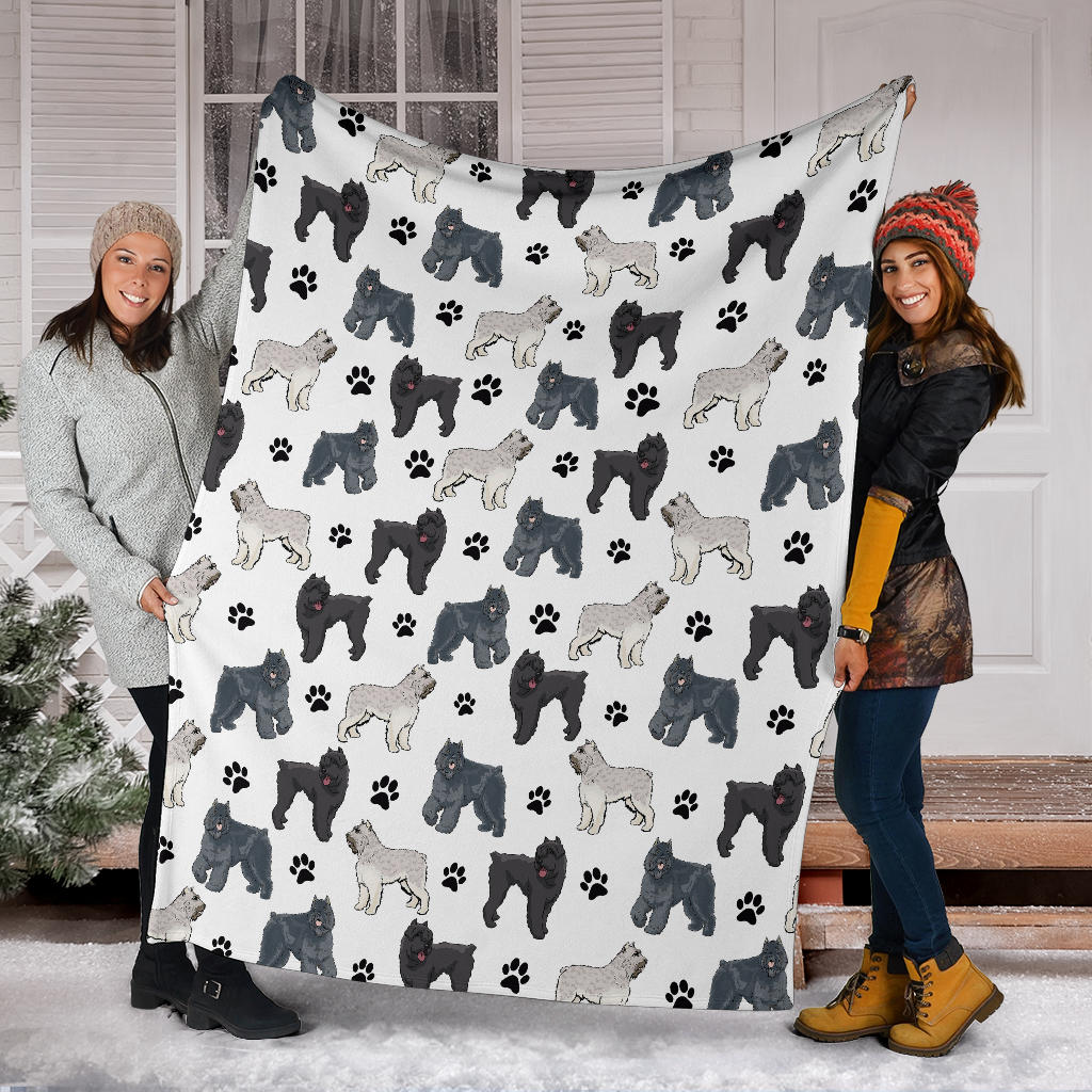 Bouvier Des Flandres Paw Blanket