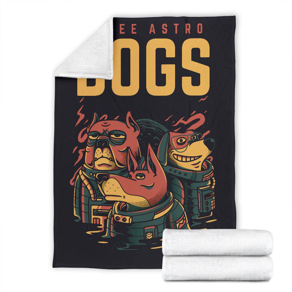 Premium Blanket Three Astro Dogs Cool Cartoon - Top Content | POD Collection | Free Shipping