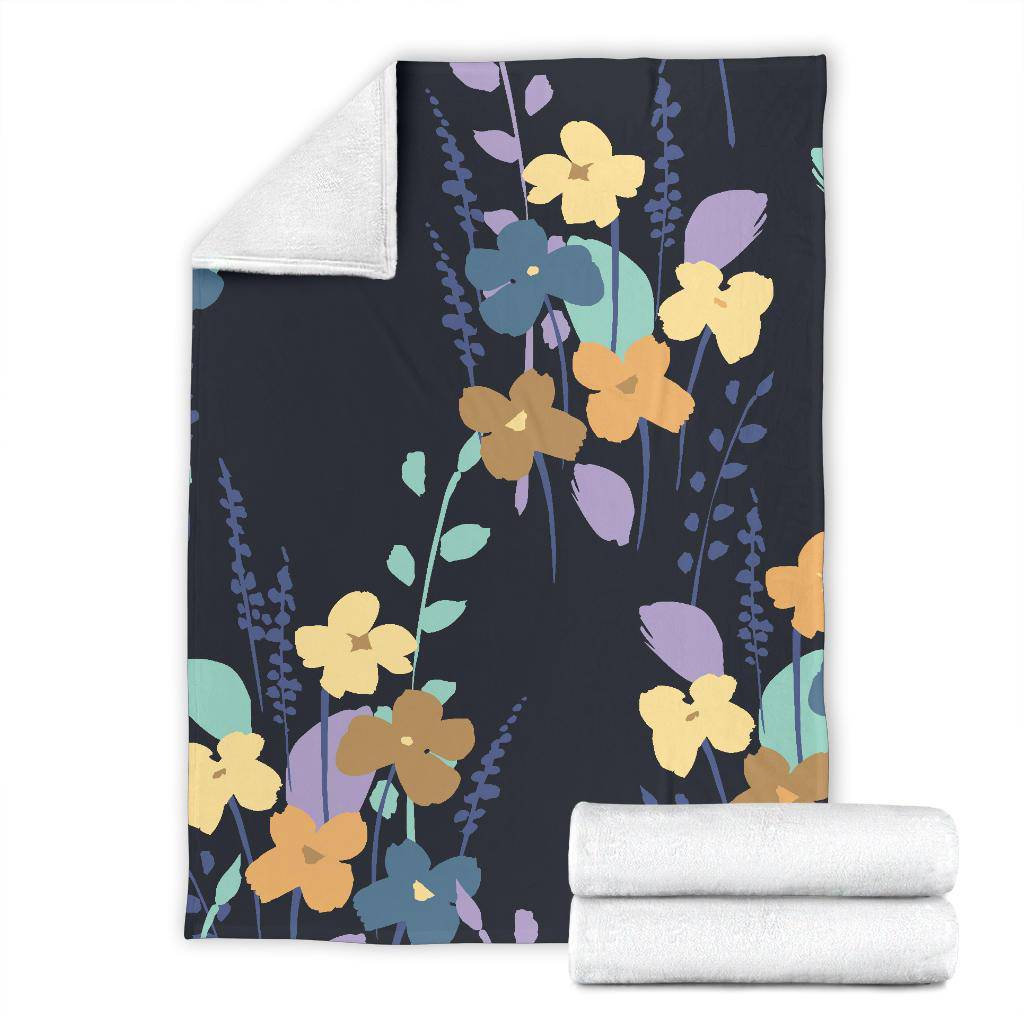 Floral Seamless Pattern Plants Flowers Premium Blanket - Top Content | POD Collection | Free Shipping