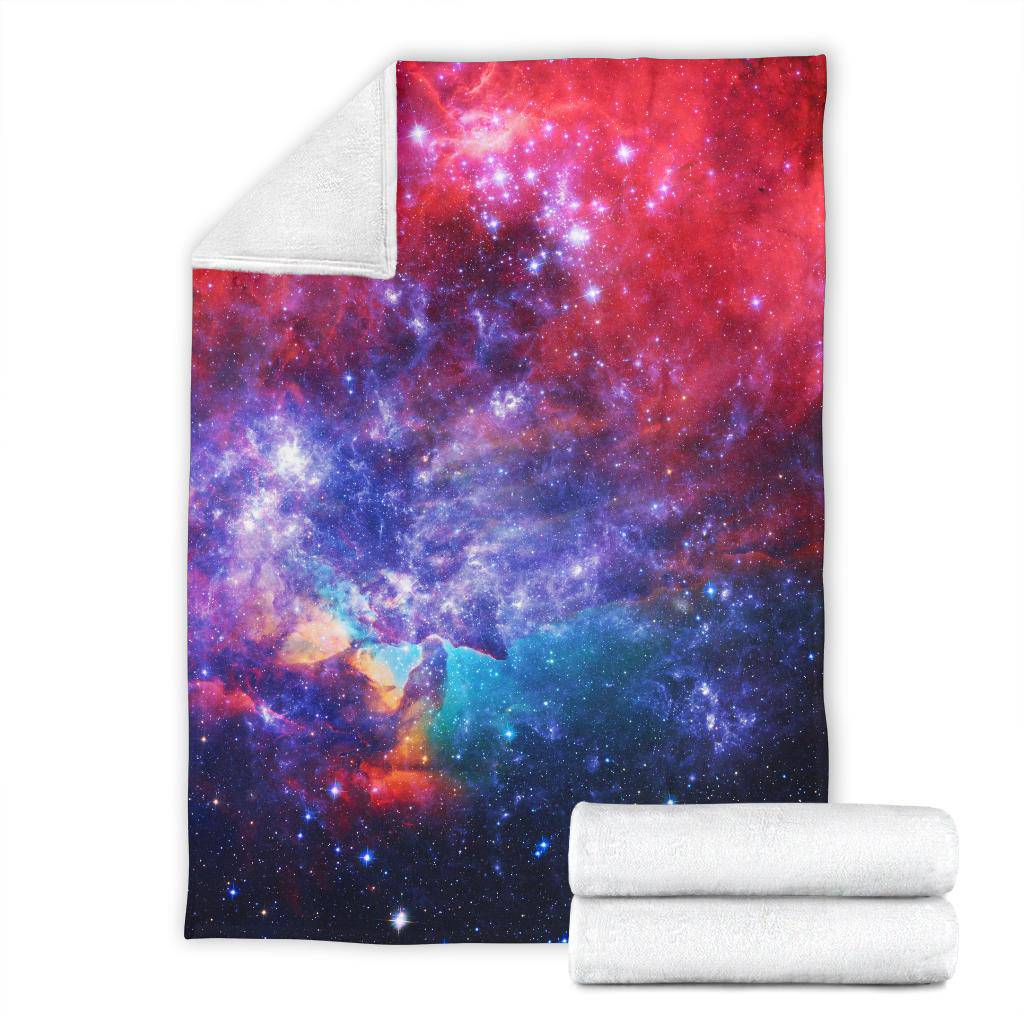 Surreal Colorful Galaxy Star Dust Premium Blanket - Top Content | POD Collection | Free Shipping