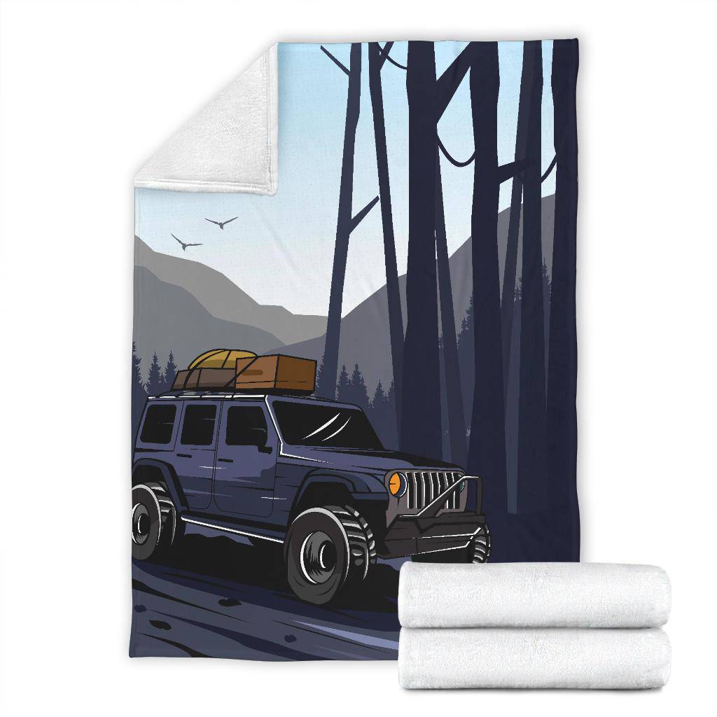 Car Adventure Cartoon Premium Blanket - Top Content | POD Collection | Free Shipping