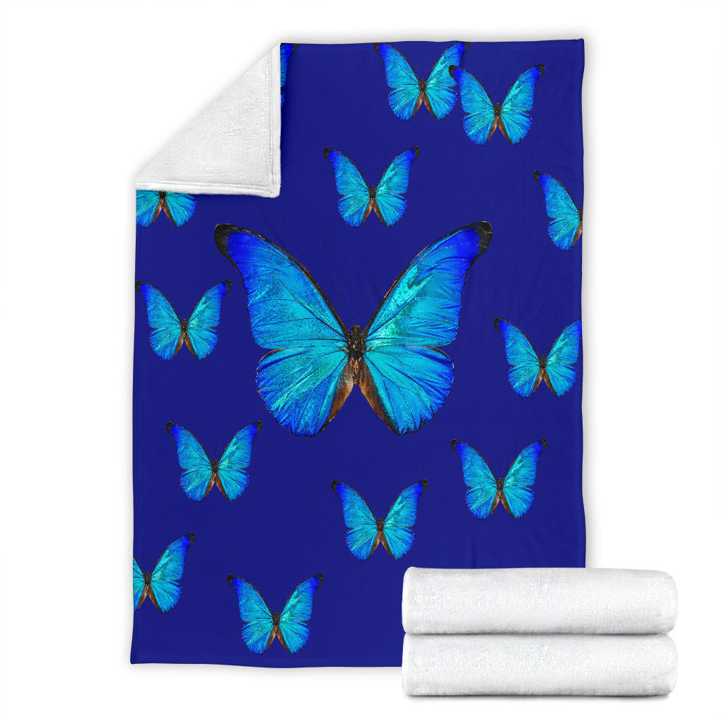 blue happy butterflies blanket - Top Content | POD Collection | Free Shipping