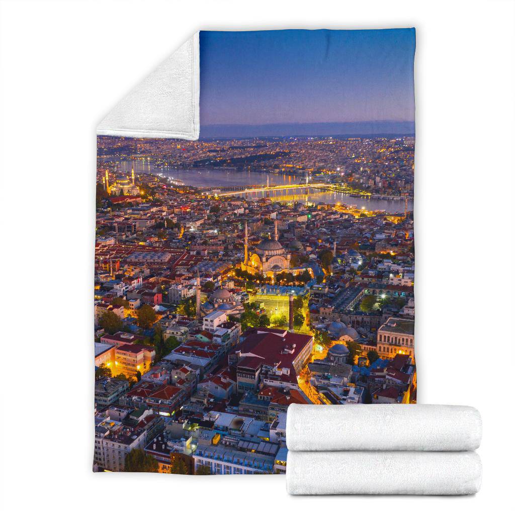 Istanbul City Sunsrise View Travel Premium Blanket - Top Content | POD Collection | Free Shipping