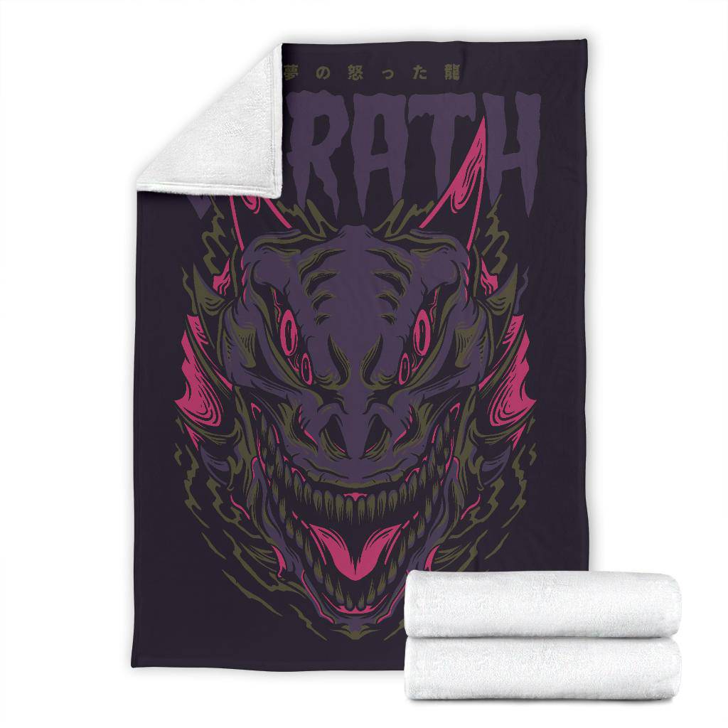 Premium Blanket Wrath Monster Japanese Art Cartoon - Top Content | POD Collection | Free Shipping