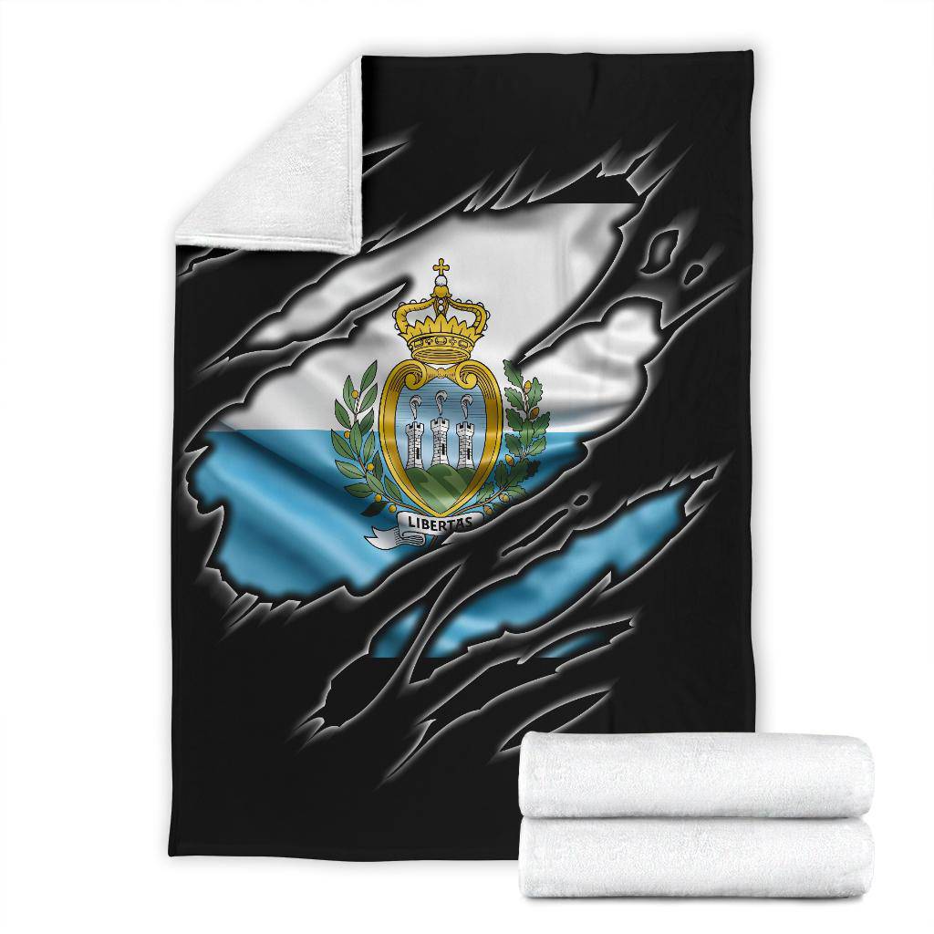 San Marino Flag Premium Blanket - Top Content | POD Collection | Free Shipping