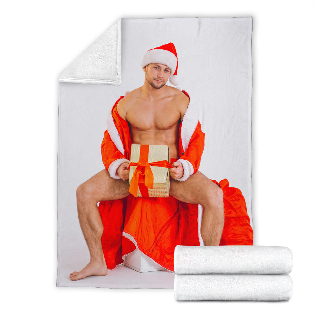 christmas man present as a gift for christmas blanket - Top Content | POD Collection | Free Shipping