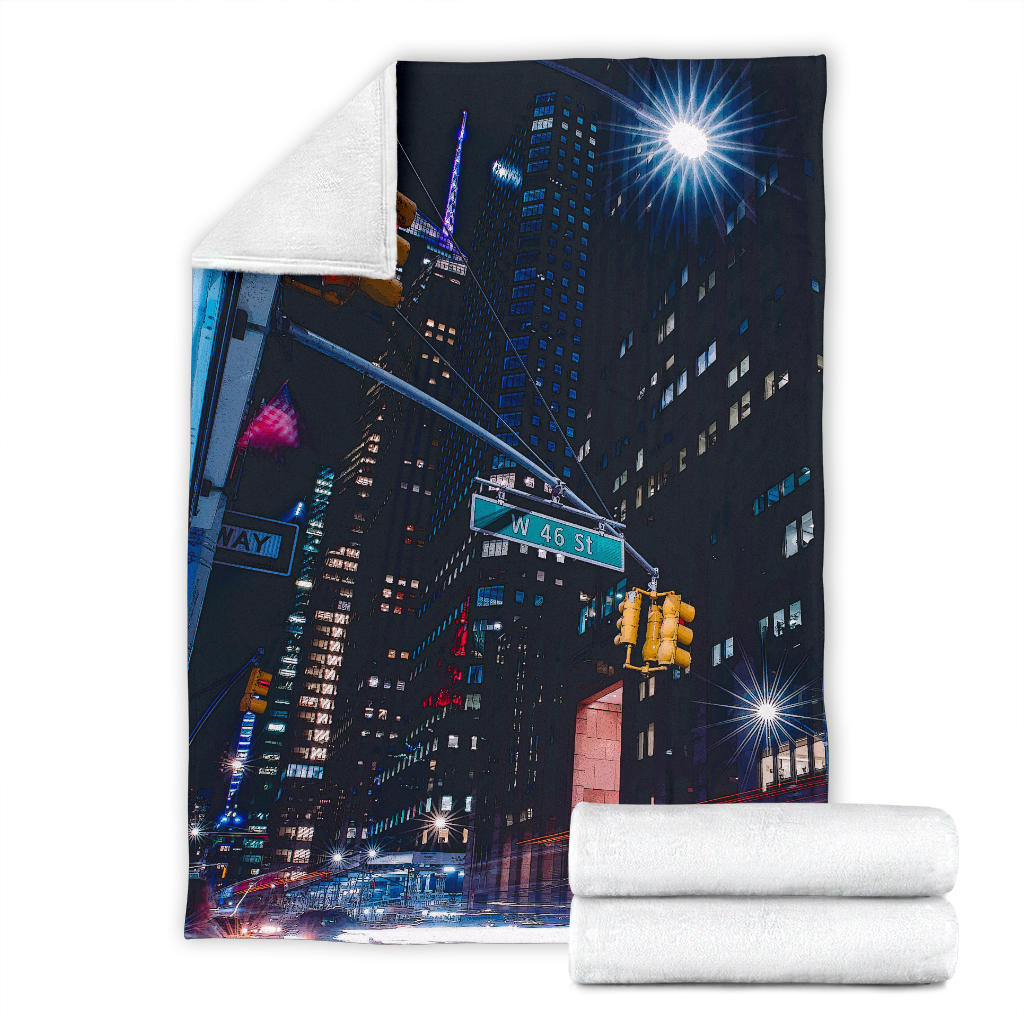 New York City Cartoon Blanket - Top Content | POD Collection | Free Shipping