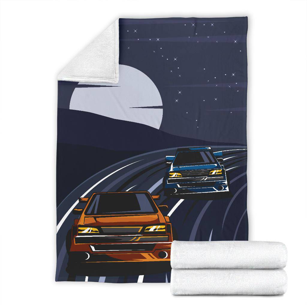 Night Street Racer Premium Blanket - Top Content | POD Collection | Free Shipping