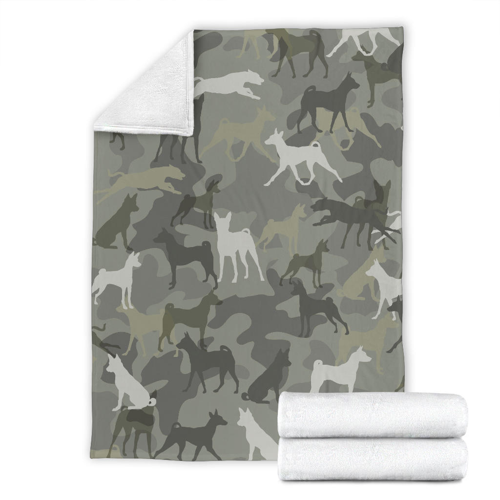 Basenji Camo Blanket