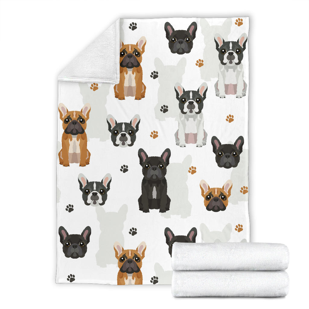 French Bulldog Paw Blanket