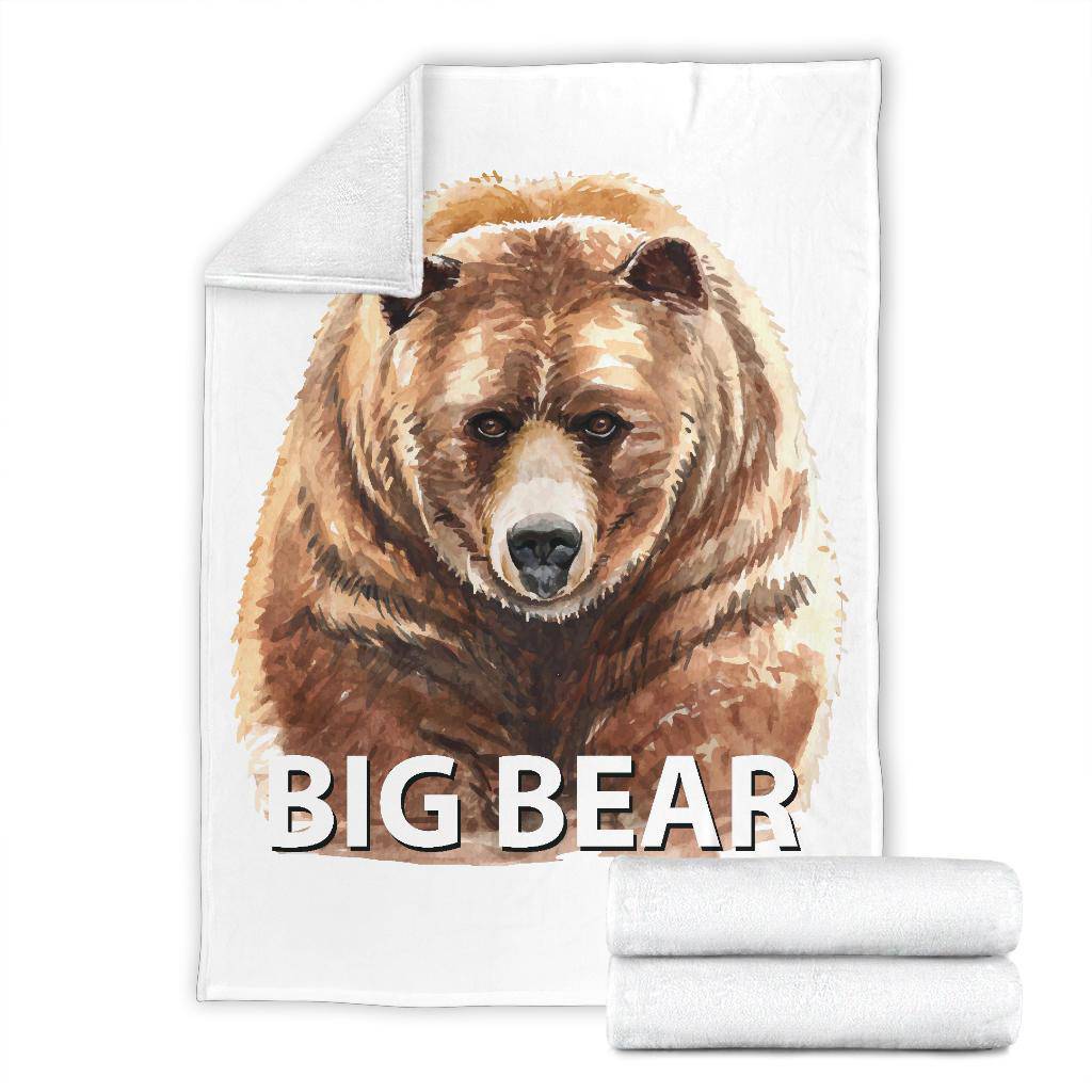 Bear Drawing Watercolour Painting Premium Blanket - Top Content | POD Collection | Free Shipping