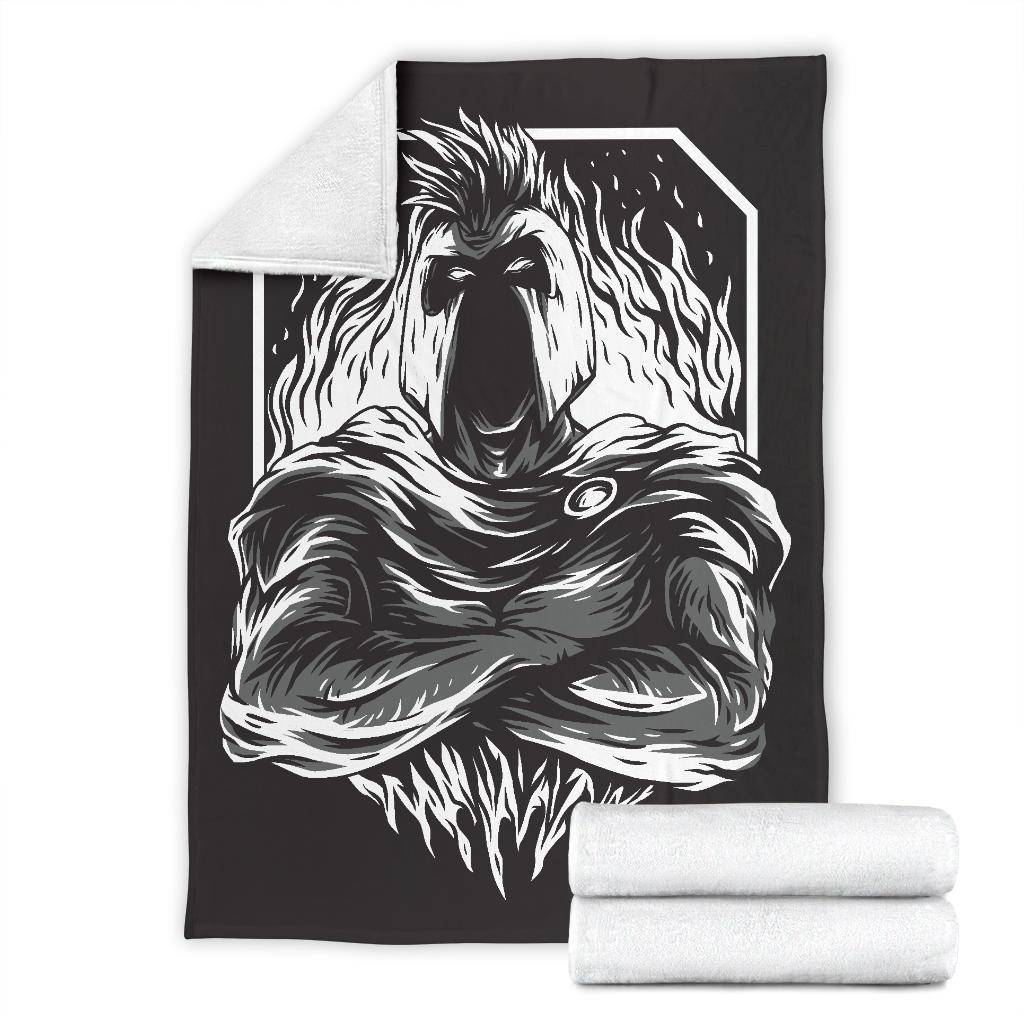 Super Spartan Drawing Art B&W Premium Blanket - Top Content | POD Collection | Free Shipping