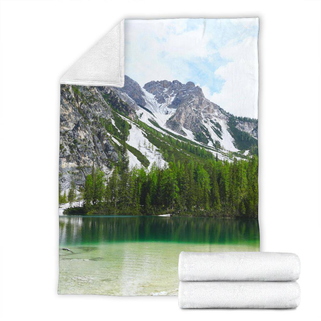 Prags Lake Wild Nature Premium Blanket - Top Content | POD Collection | Free Shipping