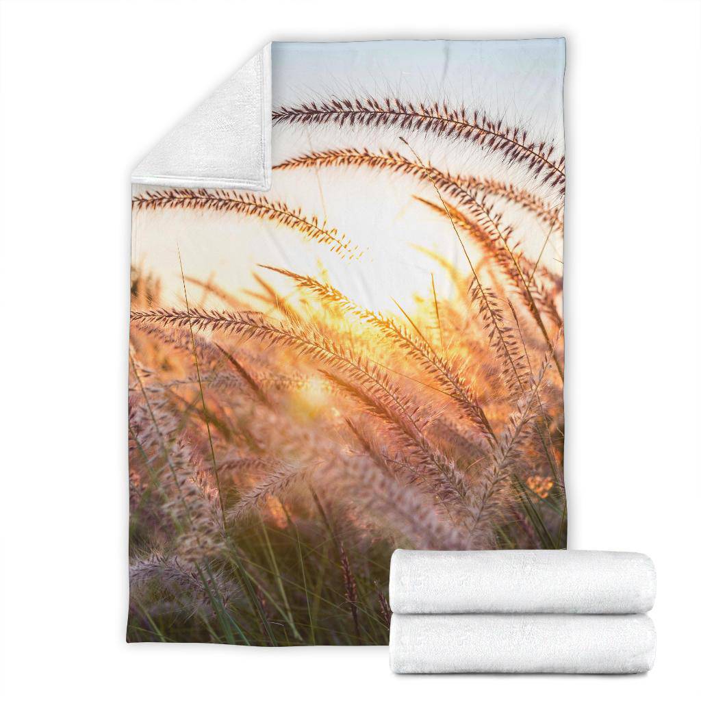 Grass Flower Beautiful Nature Premium Blanket - Top Content | POD Collection | Free Shipping