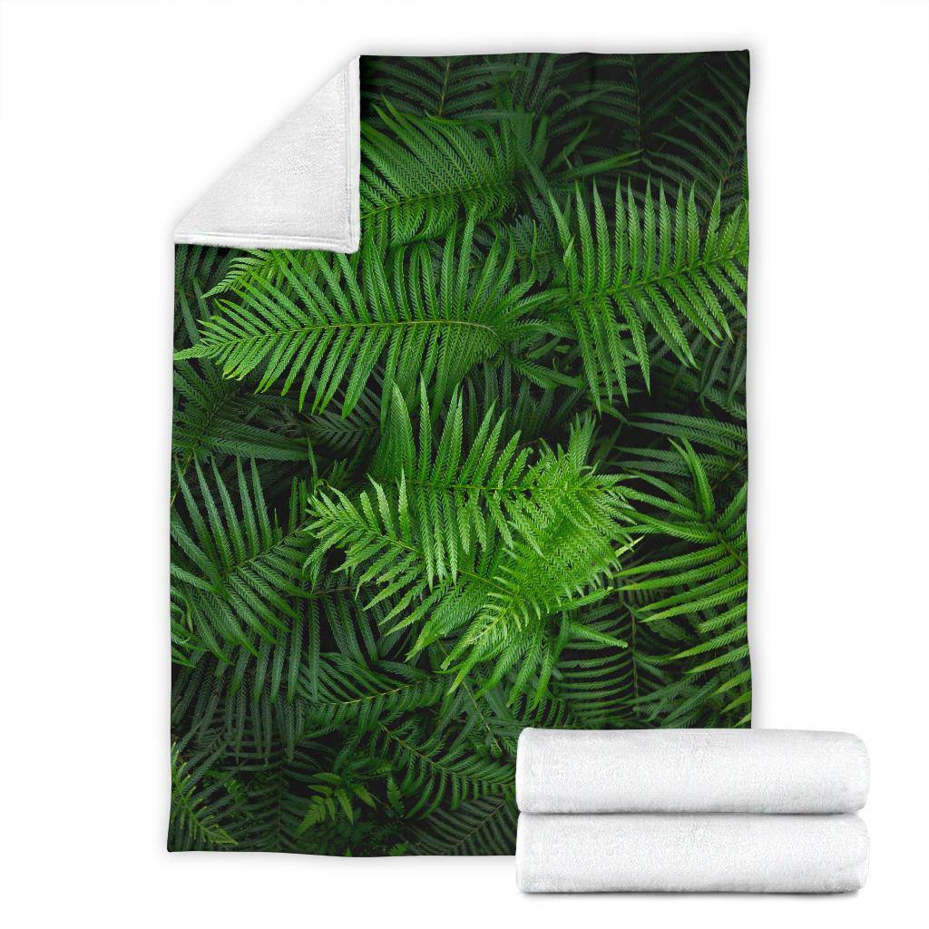 Tropical Jungle Plant Leaves Premium Blanket - Top Content | POD Collection | Free Shipping