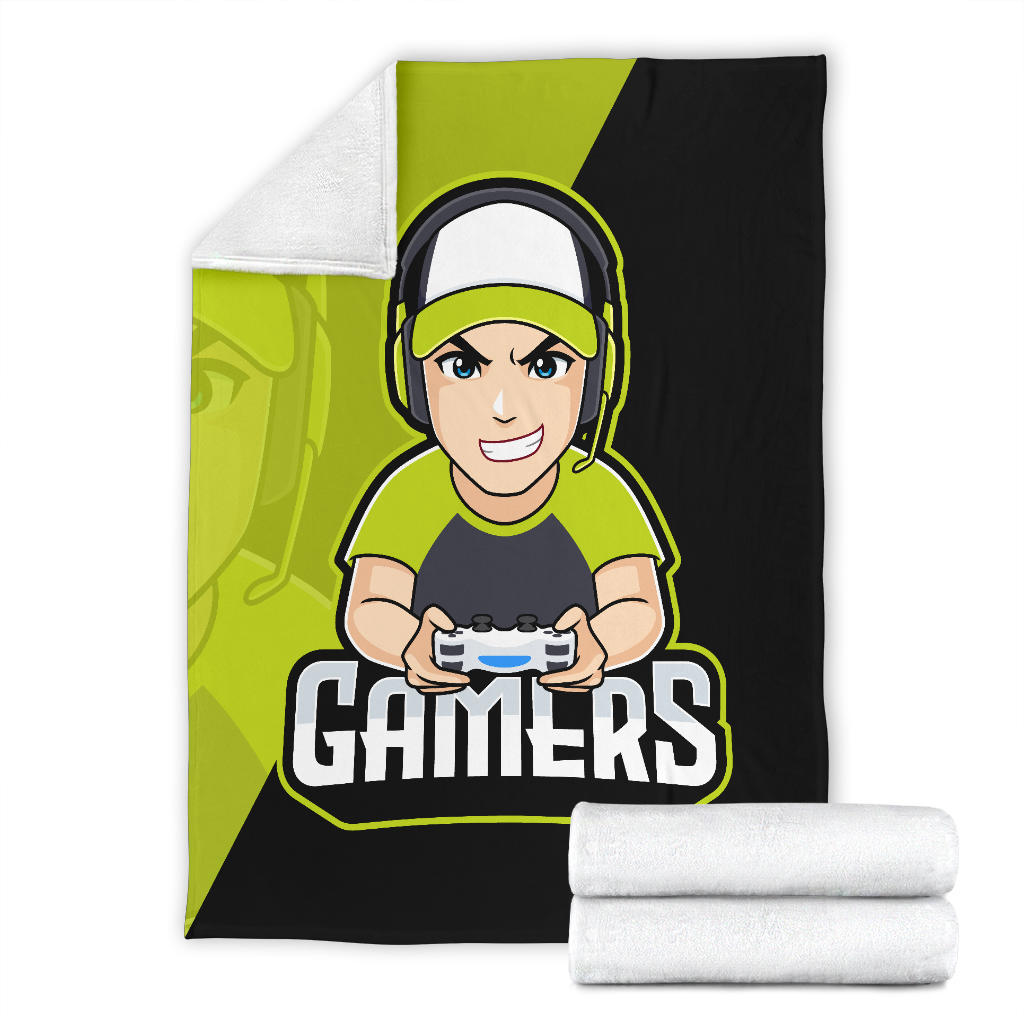 Gamer Male Green Blanket