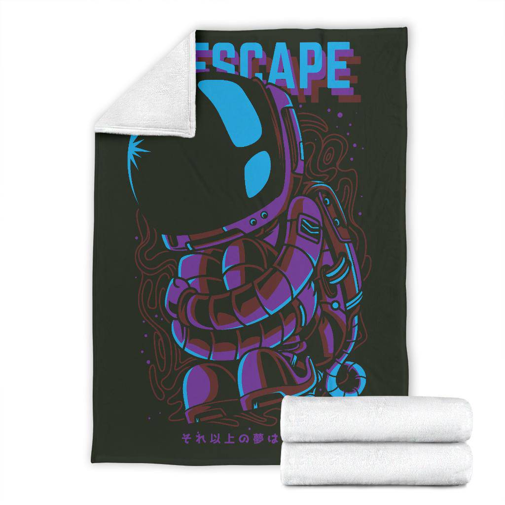 Premium Blanket Cartoon No Escape Astronaut Drawing - Top Content | POD Collection | Free Shipping