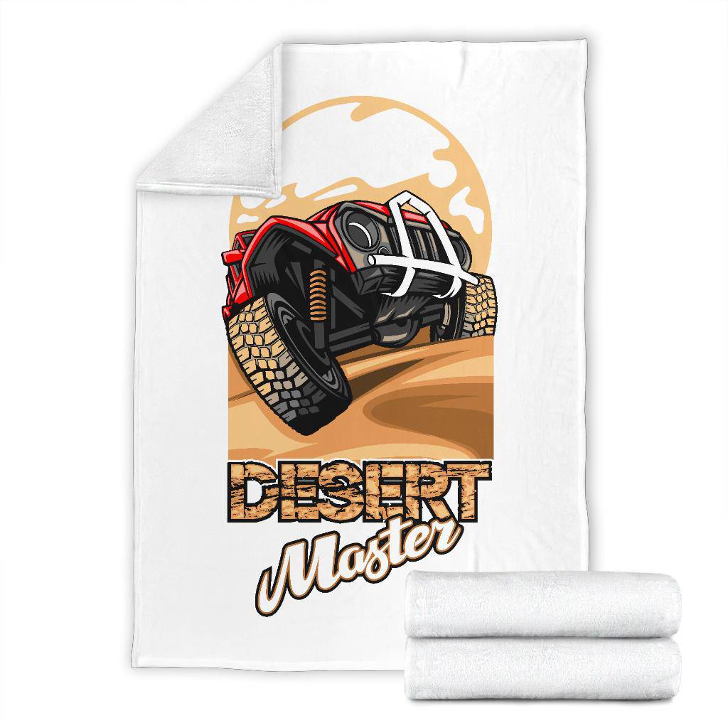 SUV Desert Master Car Cartoon Premium Blanket - Top Content | POD Collection | Free Shipping