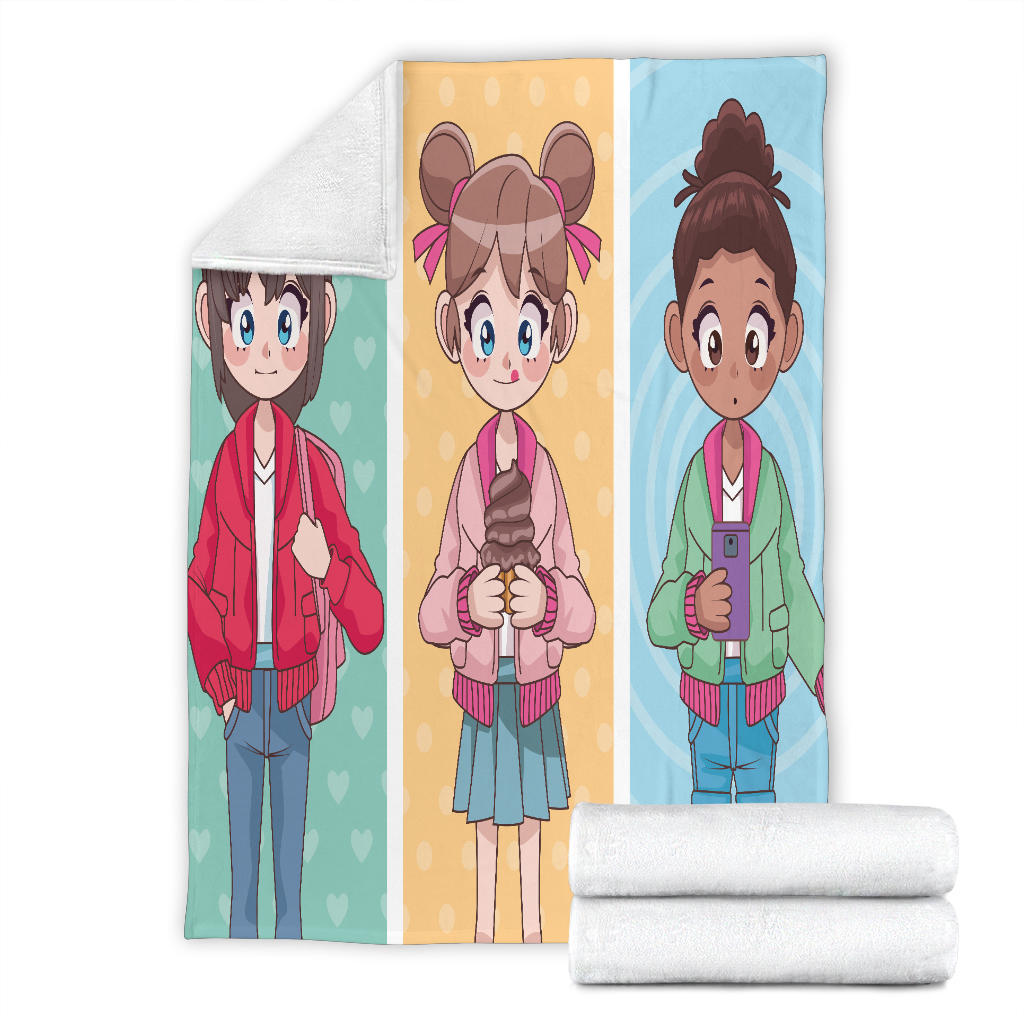 Anime Best Friends Blanket