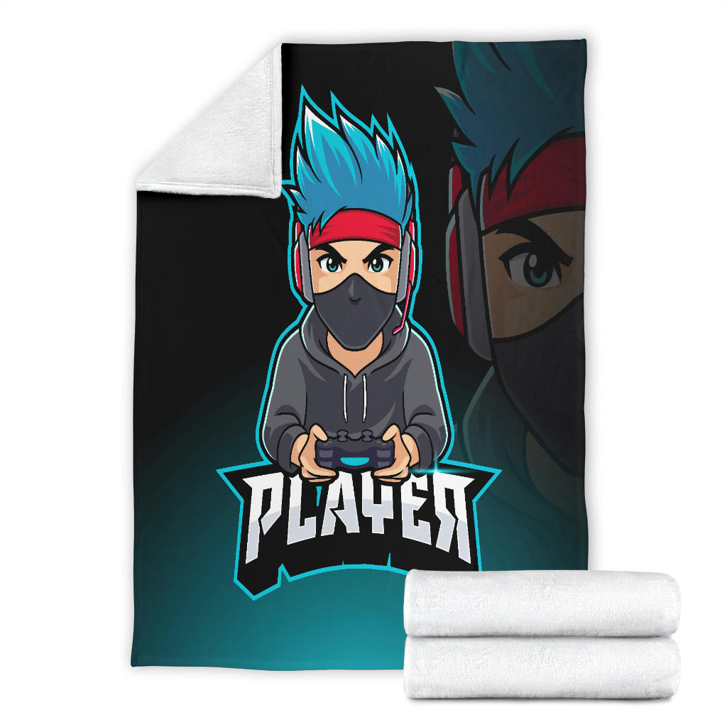 Player Blue Hair Blanket