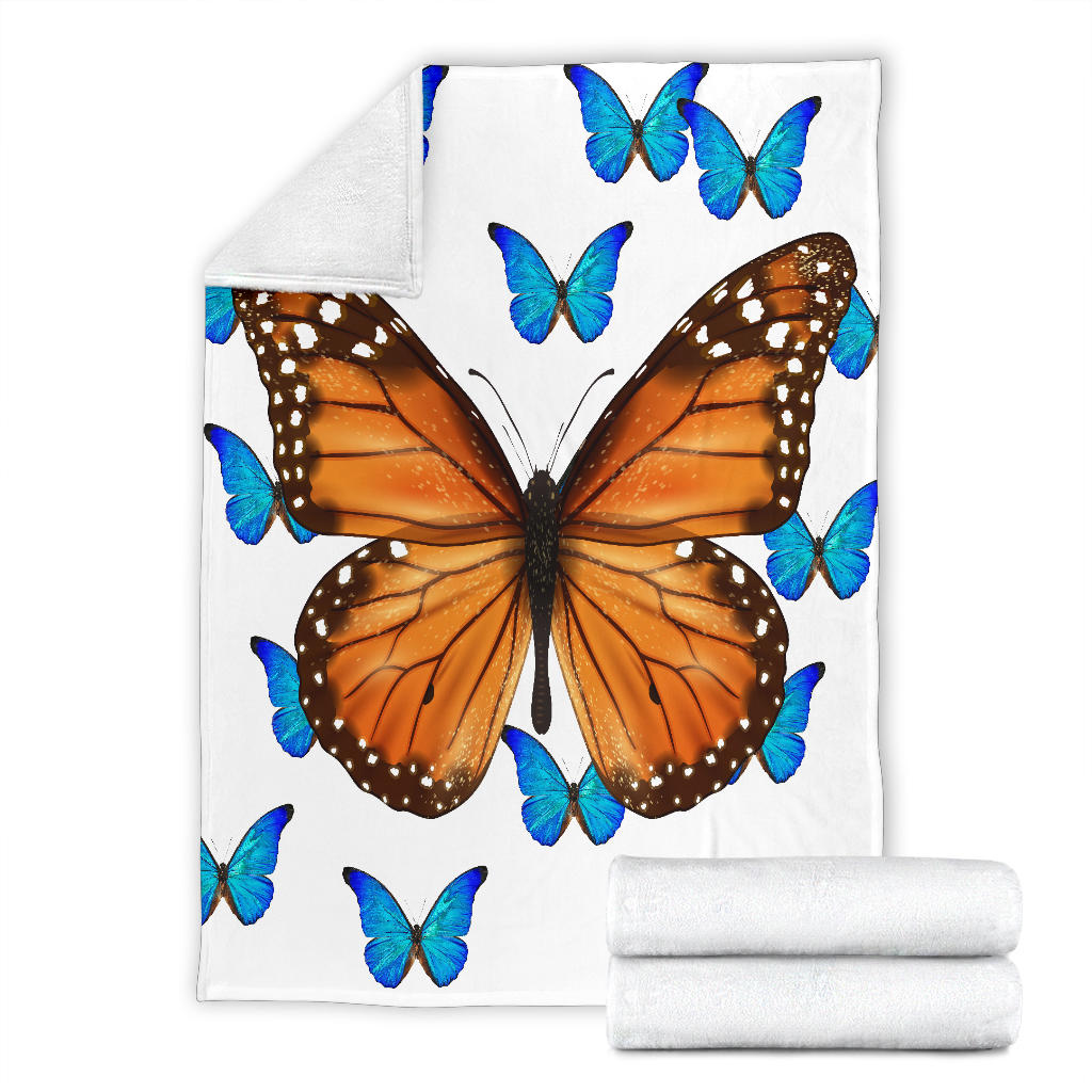 White Big Butterfly blanket - Top Content | POD Collection | Free Shipping